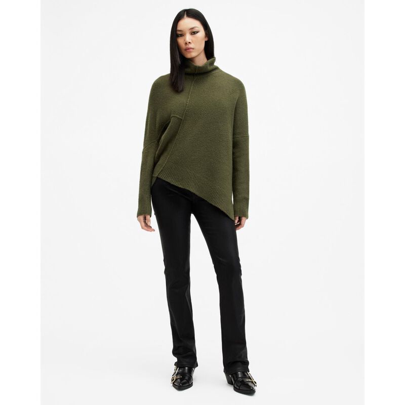 AllSaints Lock Roll Neck Relaxed Fit Jumper image number 3